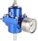 0-140 PSI Fuel Pressure Regulator, Universal Adjustable Fuel Pressure Regulator Gauge Hose Kit(Blue)