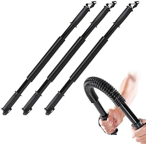 Onpira® Profi Königsfeder Biegehantel – 5 Stärken von 20 bis 60 kg auswählbar – Armtrainer Krafttraining Fitness Training Brust Schulter Oberkörpertrainer Muskelaufbau Sportgerät