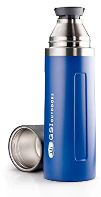 GSI Outdoors Erwachsene, Unisex Glacier Vacuum Bottle Thermoskanne, Blau (blau), 1 L