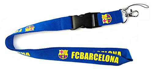Louishop Schlüsselband mit Schlüsselband für Handy, Ausweishalter, 54,9 cm (21,6 Zoll), Barcelona-Blau