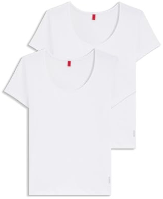 HUGO Damen Twin T-Shirt RN Zweierpack T-Shirts aus Baumwolle