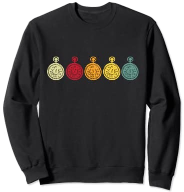 Retro Uhr 60er 70er 80er Uhr Sammeln Uhren Uhrensammler Sweatshirt