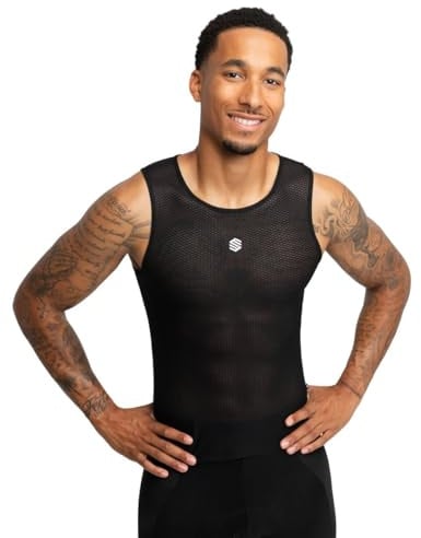 SIROKO - Ärmelloses Fahrradbaselayer Atomic - L-XL - Schwarz