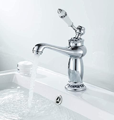 Wasserhähne, Waschbecken Wasserhahn heißes und kaltes Wasser, Waschbecken Wasserhahn Chrom Wasserhahn Badewanne, Badarmaturen Badarmaturen (Cromo)