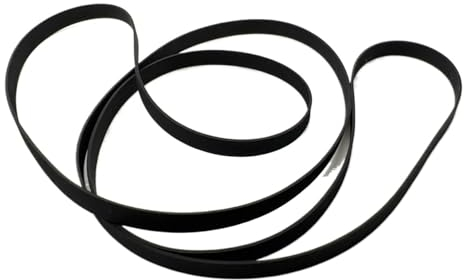 GatherTOOL 1 Stück Flacher Antriebsriemen, Breite 5 mm, Dicke 0,6 mm, for LP-Vinyl-Plattenspieler, Phonograph, Grammophon, Plattenspieler-Antriebsriemen (Color : Fold Length 160mm)