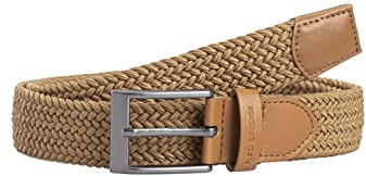 Redbridge Geflochtener Gürtel Elastisch Flexibel verstellbar Unisex Stretchgürtel Braun 85