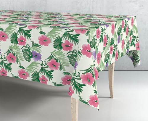 Exma Wachstuch-Tischdecke, Meterware, Blumenmuster, elegant, 43116-1