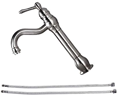 rongweiwang Sink Faucet Basin Tap Kitchen Gadget Home Improvement Exquisite Handy Installation Antique Vessel One Hole Cold Hot, Type 4