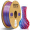 Eono Dual Zweifarbig PLA Filament 1.75mm für 3D Druck, 3D Drucker Filament 1kg Spule +/- 0,03 mm(2.2lbs), Silk PLA Rot & Blau