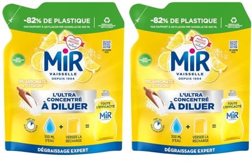 MIR L'Ultra Concentré à Diluer Bicarbonate & Citron - Lot de 2 x 150ml