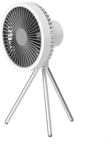 CNANRNANC Portable Fan - Wireless Battery Operated Fan 4000mAh Rechargeable Camping Fan LED Lighting Camping Fan with Cordless Operation for outdoor adventures or power outages(B)