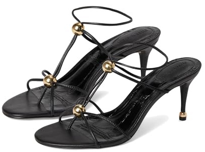 Steve Madden Women's Ramos Heeled Sandal, Black, 7.5