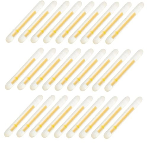 Yardwe Kleiner Knicklichter 100 Stück für Nachtangeln Leuchtstäbe für Angelruten Tragbar Fluoreszierend Leicht Geeignet für See und Flussangeln