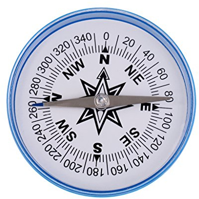 Extra großer Kompass für Klassenzimmer, magnetischer Kompass in Kunststoffbox, Camping, Wandern, Reisen, Outdoor-Lehren, Navigationswerkzeug
