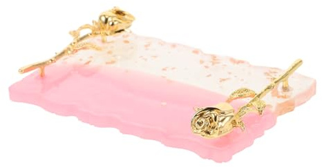 Vaguelly Palette per Nail Art in Resina Antiscivolo Vintage per Mix Colori Smalti Supporto per Unghie Manicure Professionale e Domestica Piatto Display per Strumenti Nail Art