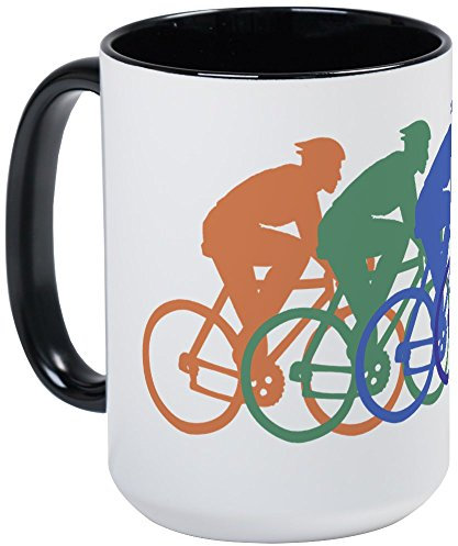 CafePress Cycling (Male) Large Mug 15 oz (444 ml) Ceramic Coffee Mug