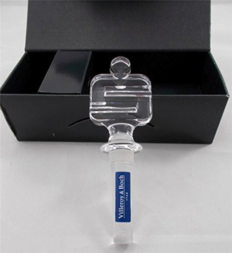 Villeroy & Boch 1748 Crystal Decanter Bottle Stopper 'SPARKASSEN S' Gift Boxed for Malt Whiskey Brandy Cognac Spirits