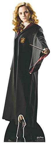 From the Official Harry Potter Books Star Cutouts Lifesize Cardboard Cutout of Hermione Granger (Emma Watson) Hogwarts School of Witchcraft and Wizardry Uniform 163 cm Tall