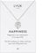 LUUK LIFESTYLE Stainless Steel Necklace With Monstera Leaf Pendant and HAPPINESS Card - Gift Idea, Symbol of Nature and Well-Being, Jewelry for Women, Silver