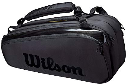 Wilson Unisex-Erwachsene Super Tour 9 Pk Pro Staff Black Tasche, Schwarz