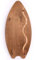 Balance Board Wave - Balance Board mit einzigartiger Wave Optik | inkl. Rolle aus 100% Kork | Balance Board aus 100% Holz | kein Plastik | perfekt für Anfänger und Fortgeschrittene