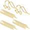 200 Pcs Earring Hooks | 14K Gold Hypo-allergenic Ear Wires Fish Hook Earrings Supplies for Jewelry Making