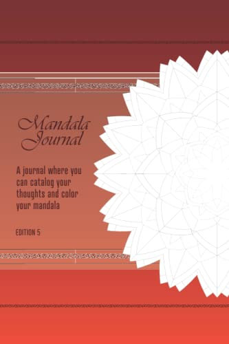 Mandala Journal: Fiery Burst