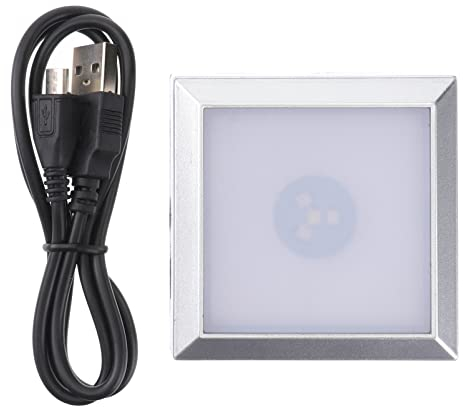 SOLUSTRE LED Beleuchtung - Lichtbasis- Display- Showst?nder mit Berührungsschalter 6 Lichtquadrat- - St?nder- Lampe Glasskulptur Berührung Stand