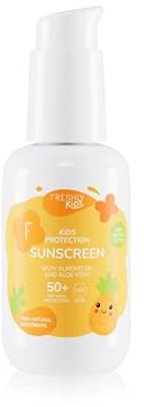 Freshly Kids Crema solar infantil con filtros físicos, apta para piel sensible, atópica y desde el primer día Kids Protection Sunscreen, 100ml
