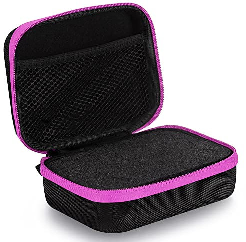 backlight Étui Portable pour huiles essentielles - Bouteilles d'huiles essentielles EVA,Organiseur avec Fermeture éclair pour Les Voyages Bureau à l'extérieur, Peut contenir 12 Bouteilles
