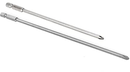 QUARKZMAN Phillips Destornillador taladro 200mm PH2 150mm PH1 1/4 Hexagonal Vástago para Exacto Atornillar Desatornillar