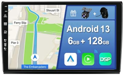 YUNTX [6GB+128GB] Android 14 Autoradio für FIAT Bravo (2006-2012)-[Integriertes CarPlay/Android Auto/DSP/GPS]-9”IPS 2.5D-Kamera+MIC-DAB/Mirror Link/Bluetooth 5.0/360 Kamera/Lenkradsteuerung