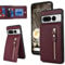 SailorTech for Google Pixel 7 Pro Case with Card Holder for Women, for Pixel 7 Pro Phone Case Wallet with Strap Credit Card Slots Kickstand Zipper Shockproof Case for Pixel 7 Pro - Burgundy