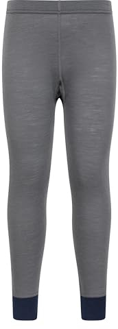 Mountain Warehouse Merino Kids Baselayer Pants Grey Kids Size 7-8 Years