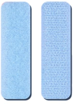 20 Stück 2cm × 7cm Klettband Extra Stark,Klettband zum Nähen,Doppelseitiges Klettverschluss Stoff Klettstreifen,für DIY Kunsthandwerk Basteln Schuhe Kleidung Dekorieren,Blau