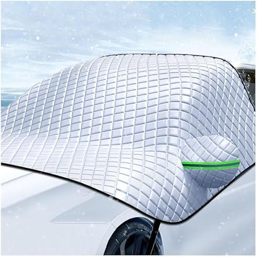 BUKISA Auto Frontscheibenabdeckung Winter für VW Bulli Buzz Bus 6-Seater, Faltbare Abnehmbare Frostschutz Wasserdichter Scheibenabdeckung Auto Winter, Autozubehör,B 230x145cm