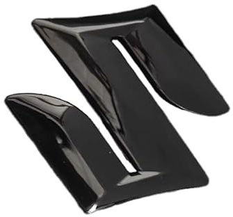 HBANMK Auto Emblem Aufkleber für Suzuki, Abzeichen Logo, Buchstaben Wort Emblem-Aufkleber Auto Sticker Body Logo Abzeichen Dekoration Aufkleber Zubehör,B Black-8cm