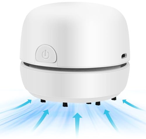 Ggdutu Tischstaubsauger,Mini staubsauger, USB Wiederaufladbar Tischstaubsauger mit 120 Minuten Laufzeit, büro Gadgets
