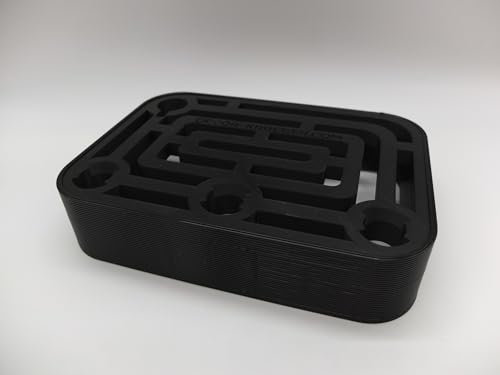 Halter Aufsteller für KitchenAid Reibe Raspel für 4 Aufsätze Art Deco Stil (Black)