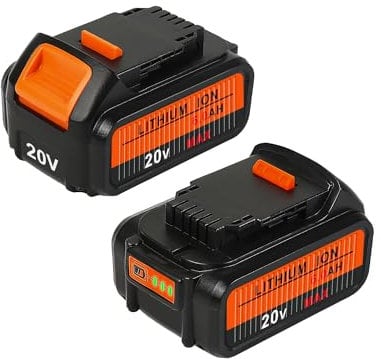 COMRGIKE 2Pack 6.0Ah Replacement for Dewalt 20V Battery Compatible with Dewalt 20V Max Battery DCD/DCF/DCG/DCS Series Tools for Dewalt Batteries
