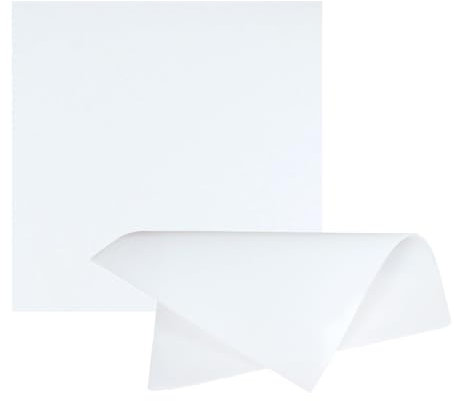 SKYPRO Plaque en caoutchouc de silicone translucide de 200 x 200 mm, 1 mm d'épaisseur, tapis en caoutchouc résistant à la chaleur pour joints de bricolage, couvertures, couvercles, coussinets,