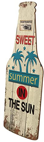 CORHAD Einzigartige Bierflasche Form Holz Ornament Retro Handwerk