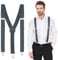 Yetuab Hosenträger Herren, Hosenträger Damen,Dunkelgrau Hosenträger Herren Schmal, Hosenträger Herren Extra Stark, Hosenträger für Arbeithosen Skihose, Hosenträger Dunkelgrau, Pfanner Hosenträger