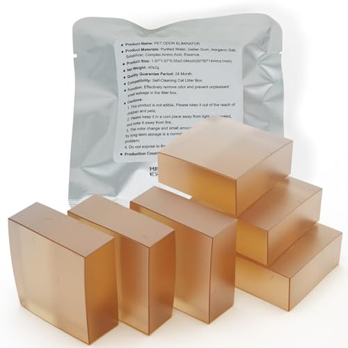 6 Stück Geruchsentferner N50 für Pura Max Selbstreinigende Katzentoilette, Geruchskontrolle, entfernt hartnäckige Gerüche fasertief