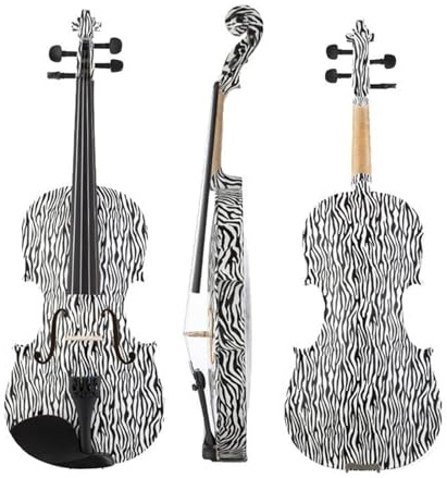 Geige Anfänger Handgefertigte Massive Fichtenplatte Rückseite Und Seite Aus Massivem Ahorn Für 4/4-Violine Mit Frosch-Bogenetui