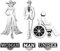 Targa WC in Laminato Plastico Argento - Decorazioni Eleganti per Bagni Pubblici e Privati - Uomo, Donna, Disabili, Unisex - Adesivi per Porte e Muri Interni o Esterni