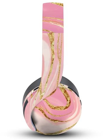 Head Case Designs Rosa Und Gold Marmor Vinyl Haut Aufkleber Abziehbild Abdeckung kompatibel mit Sony PlayStation PS Pulse 3D Headset
