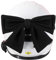 Gwezmxs Motorradhelm Überzug für Damen, Süße Stoffschleife Helm Dekoration, Schwarz, Helmet Decoration Black Bow