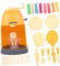 SUPVOX 1 Ensemble Machine à crème glacée kit de Machine à crème glacée en Plastique Jouets interactifs de Simulation de crème glacée Abdos Orange