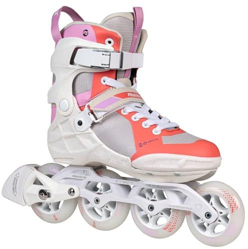 POWERSLIDE Phuzion Argon 90 Inlineskates Fitness Skates für Damen – 4x90mm Rollen, Aluminium Schiene, Trinity System, ABEC 9 Kugellager, Komfort-Memory-Foam